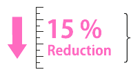 15 percent reduction